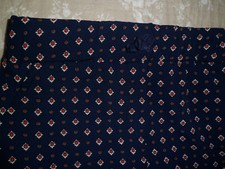Jolie jupe 8ans droite, tissu doux élasthanne, marine motifs rouge