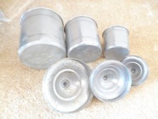 3 POTS A sucres the et épices EN ALU ancien tailles différentes idéal pour déco