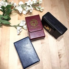 Cuir PU Tarot Cartes Étui