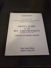 Catalogue de vente Objets