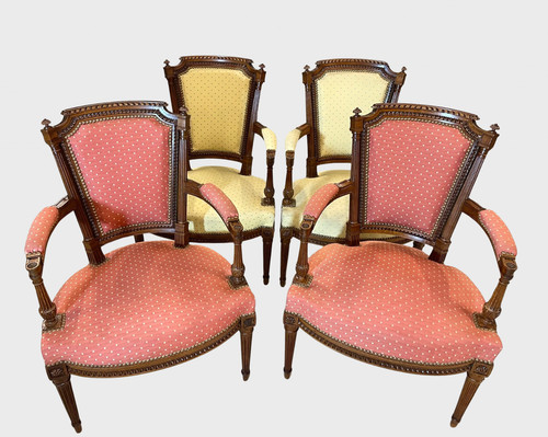 Quatre fauteuils directoire - directoire, en