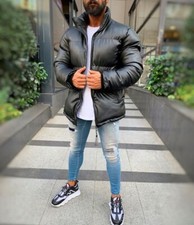 Blouson simili cuir homme - Noir - UVP 119,90€