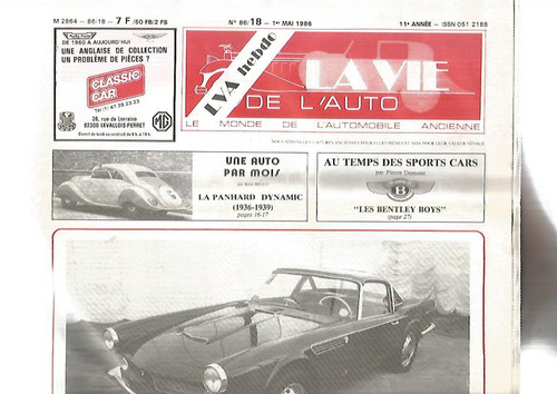 Vie auto n 86 - de, l'auto