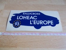 Autocollant RALLYCROSS LOHEAC L'EUROPE JUIN 93