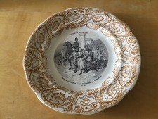 Assiette ancienne HISTOIRE de