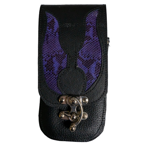 Pochette cuir véritable en - en,
