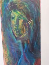 Bernard PELTRIAUX (1921-1999)-Tableau-Huile-femme-Visage curieux-Peinture-OIL 