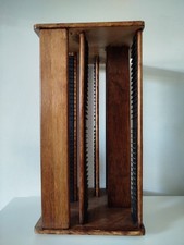 Meuble Magnifique Range CD Pivotant Bois Vernis Grande Tour 51 cm 120+ CDs