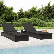 Transats pcs avec table gris - pcs,