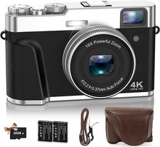 Appareil Photo numérique 48 MP UHD autofocus avec Carte sd de 32 Go et pochette