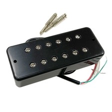 Coque noire côté pont Eric Custom humbucker spécification P-90