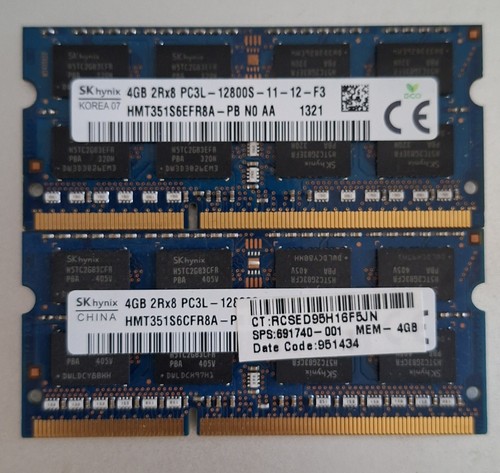 Lot 2x4go hynix ddr3l - lot,