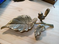 Feuille Et Oiseau Bronze /