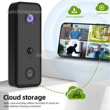 Wifi Video Doorbell Wireless HD Camera PIR Motion Detection IR Alarm Intercom