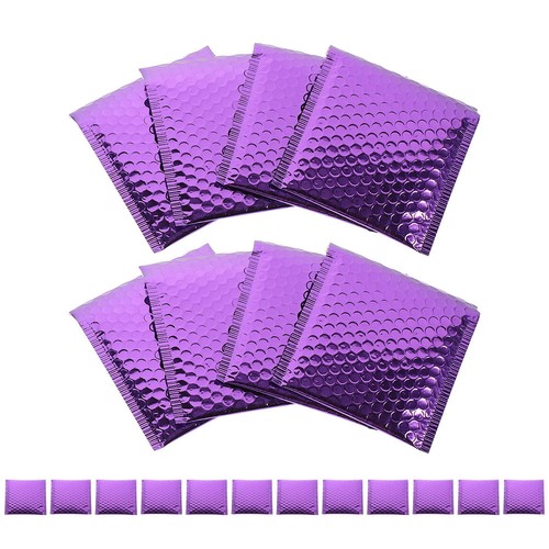 Reusable purple bubble mailer - reusable,