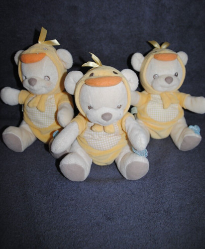 Doudou peluche ours - 🍀doudou, jaune