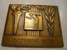 1974 Médaille Plaque