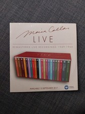 MARIA CALLAS CD PROMO FRANCE LIVE REMASTERED  5 TRACKS