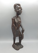 Statuette de femme et son enfant en ébène - Makonde, Mozambique - XXe siècle
