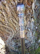 HK2-15  CANNE BOULE  GENTLEMAN  POMMEAU  CLASSIQUE   GOTHIQUE FANTASTIQUE CRANE