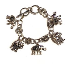 Silver Plated Black Crystal