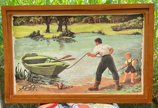 ancien affiche scolaire rossignol poucet lecture 10