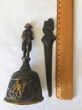 Cloche de table en bronze  Napoléon +  coupe papier Napoléon 