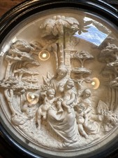 Grand Cadre Rond Verre Bombé