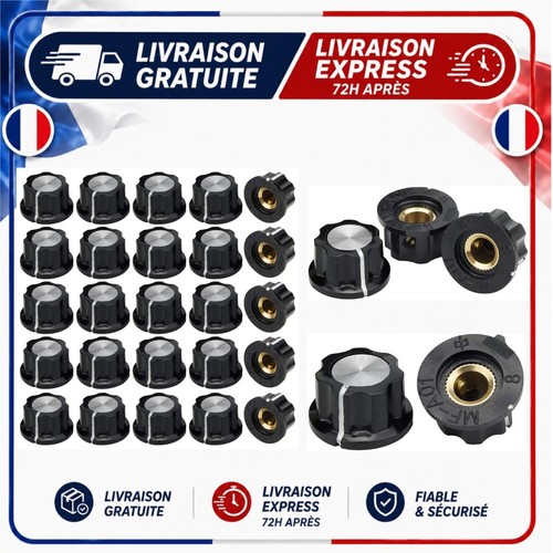 Boutons potentiomètre guitare