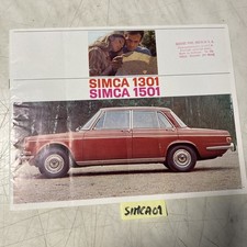 Simca 1301 1501 berline prospectus catalogue publicité collection automobile