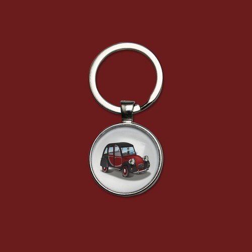 Porte clés citroën 2cv - porte-clés,