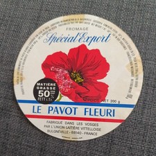 Étiquette De Fromage Le Pavot