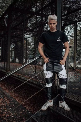 Pantalon cuir skinny noir - pantalon,