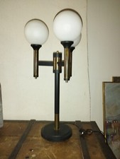1970 LAMPE POST-MODERNISTE Vintage Italie Stilnovo 3 feux