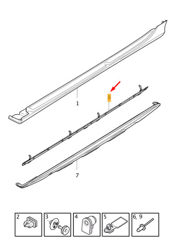 Clip panneau jupe - clip,