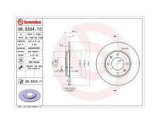 2x BREMBO 08.5334.11 Disques