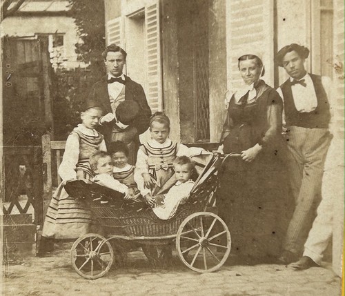 Famille landau enfant c1870 - famille,
