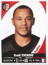 265 GAEL FICKOU # STADE TOULOUSAIN TOP 14 STICKER PANINI RUGBY 2018