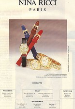 PUBLICITE ADVERTISING  1993    NINA RICCI  collection montre  LA MAGIQUE
