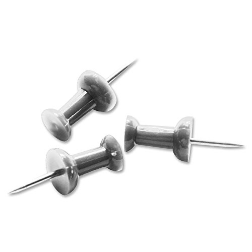 Push pins 100 silver - push,