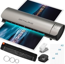 Orthland Plastifieuse A3 pour A3 A4 A5 A6, 9 in 1 avec 30 Feuille Thermique et F