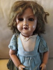 Grande Poupée  Ancienne tête porcelaine 301 / 12 + boite à pleurs Année 1920