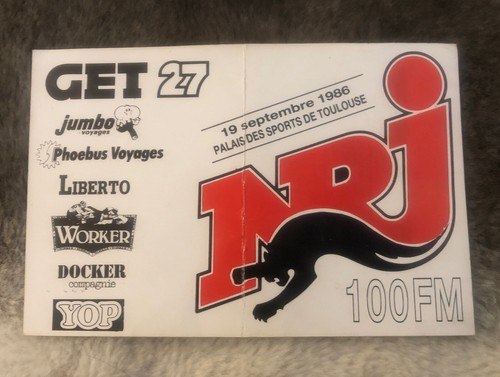 Ancien billet concert ticket