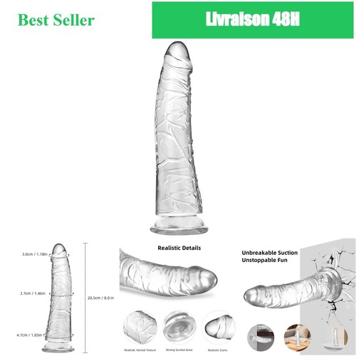 Gode transparent réaliste - gode,