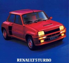 Catalogue brochure Renault 5 Turbo 1980 Suisse en français