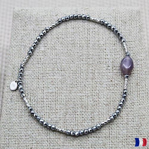 Bracelet argent 925 améthyste - bracelet,