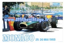 affiche poster  monaco 1968