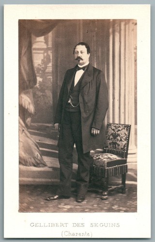 Cdv 1860 ernest gellibert des - cdv,