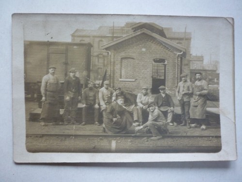 Carte photo vers 1914 - , chemin