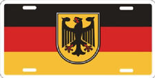 Drapeau Allemand Avec Aigle Plaque Immatriculation